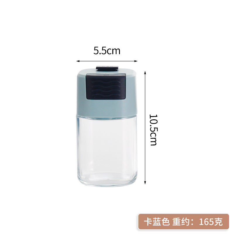 玻璃控盐瓶 定量0.5G 调味调料盒 方便按压式食用盐调料罐密封