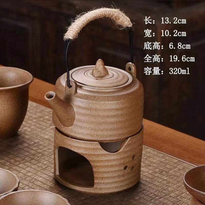 围炉煮茶器 茶壶套装 碳炉 泡茶壶 侧把壶 花茶壶 提梁壶 陶瓷壶